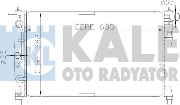 KALE OTO RADYATÖR 342250 - Radiators, Motora dzesēšanas sistēma autodraugiem.lv