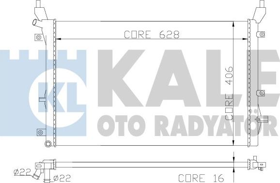 KALE OTO RADYATÖR 342220 - Zemas temperatūras dzesētājs, Starpdzesētājs autodraugiem.lv