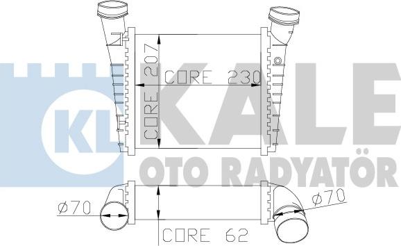 KALE OTO RADYATÖR 342700 - Starpdzesētājs autodraugiem.lv