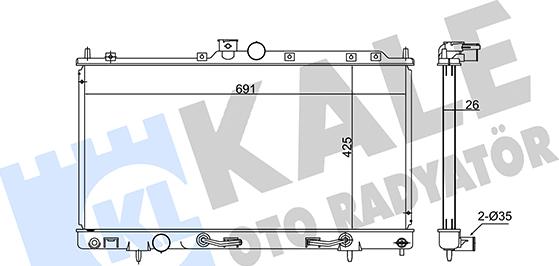 KALE OTO RADYATÖR 347945 - Radiators, Motora dzesēšanas sistēma autodraugiem.lv