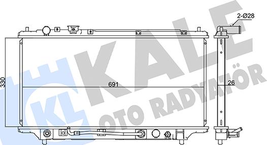 KALE OTO RADYATÖR 347905 - Radiators, Motora dzesēšanas sistēma autodraugiem.lv