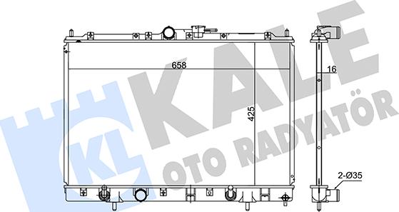 KALE OTO RADYATÖR 347980 - Radiators, Motora dzesēšanas sistēma autodraugiem.lv