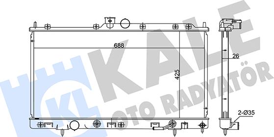 KALE OTO RADYATÖR 347970 - Radiators, Motora dzesēšanas sistēma autodraugiem.lv