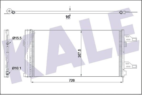 KALE OTO RADYATÖR 347465 - Kondensators, Gaisa kond. sistēma autodraugiem.lv