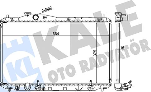 KALE OTO RADYATÖR 347565 - Radiators, Motora dzesēšanas sistēma autodraugiem.lv