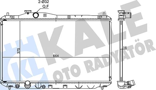 KALE OTO RADYATÖR 347560 - Radiators, Motora dzesēšanas sistēma autodraugiem.lv