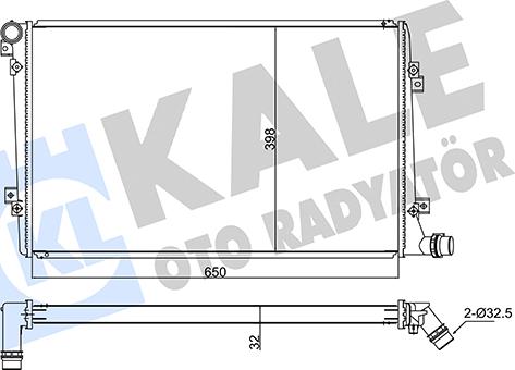 KALE OTO RADYATÖR 347505 - Radiators, Motora dzesēšanas sistēma autodraugiem.lv