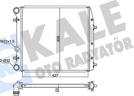 KALE OTO RADYATÖR 347525 - Radiators, Motora dzesēšanas sistēma autodraugiem.lv