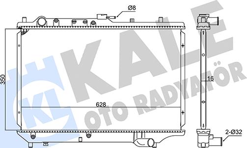 KALE OTO RADYATÖR 347895 - Radiators, Motora dzesēšanas sistēma autodraugiem.lv