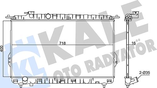 KALE OTO RADYATÖR 347810 - Radiators, Motora dzesēšanas sistēma autodraugiem.lv