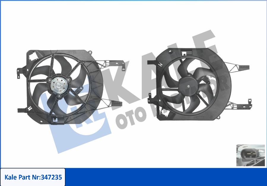 KALE OTO RADYATÖR 347235 - Ventilators, Motora dzesēšanas sistēma autodraugiem.lv