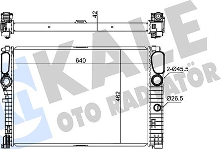 KALE OTO RADYATÖR 347275 - Radiators, Motora dzesēšanas sistēma autodraugiem.lv