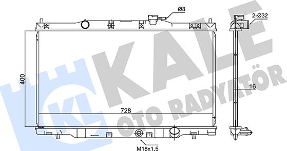 KALE OTO RADYATÖR 347715 - Radiators, Motora dzesēšanas sistēma autodraugiem.lv