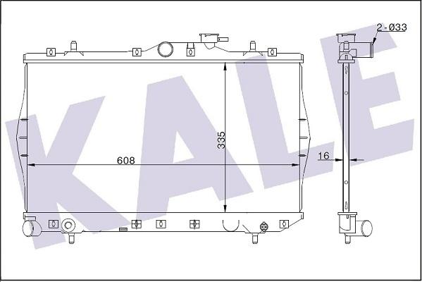 KALE OTO RADYATÖR 347780 - Radiators, Motora dzesēšanas sistēma autodraugiem.lv