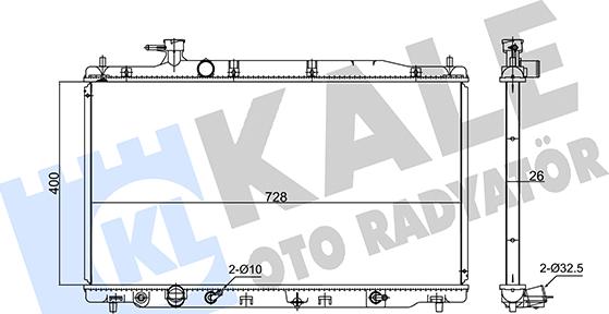 KALE OTO RADYATÖR 347725 - Radiators, Motora dzesēšanas sistēma autodraugiem.lv