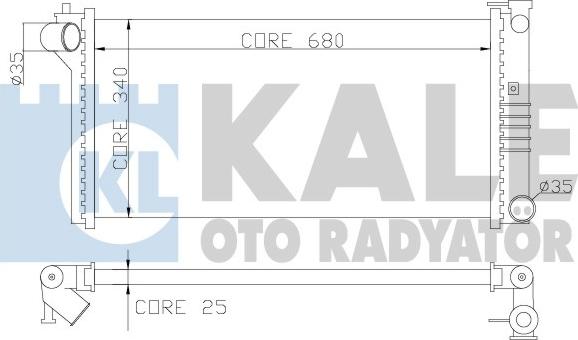 KALE OTO RADYATÖR 359600 - Radiators, Motora dzesēšanas sistēma autodraugiem.lv