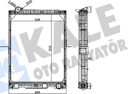 KALE OTO RADYATÖR 359145 - Radiators, Motora dzesēšanas sistēma autodraugiem.lv