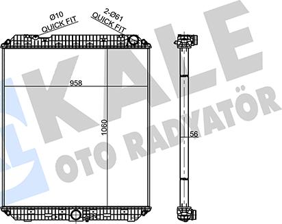 KALE OTO RADYATÖR 359150 - Radiators, Motora dzesēšanas sistēma autodraugiem.lv