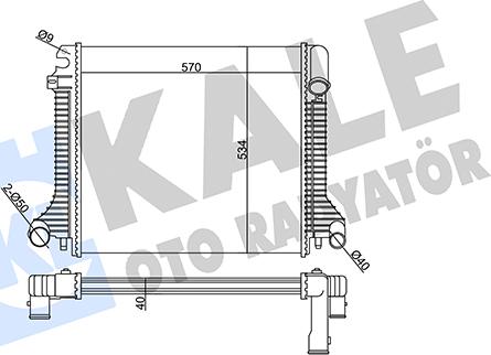 KALE OTO RADYATÖR 359105 - Radiators, Motora dzesēšanas sistēma autodraugiem.lv