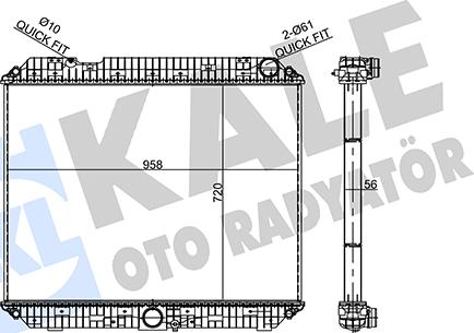 KALE OTO RADYATÖR 359840 - Radiators, Motora dzesēšanas sistēma autodraugiem.lv