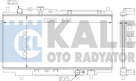 KALE OTO RADYATÖR 359800 - Radiators, Motora dzesēšanas sistēma autodraugiem.lv