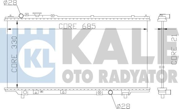 KALE OTO RADYATÖR 359700 - Radiators, Motora dzesēšanas sistēma autodraugiem.lv