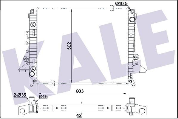 KALE OTO RADYATÖR 354975 - Radiators, Motora dzesēšanas sistēma autodraugiem.lv