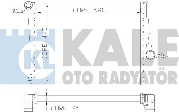 KALE OTO RADYATÖR 354400 - Radiators, Motora dzesēšanas sistēma autodraugiem.lv