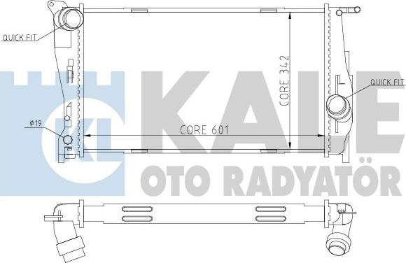 KALE OTO RADYATÖR 354600 - Radiators, Motora dzesēšanas sistēma autodraugiem.lv