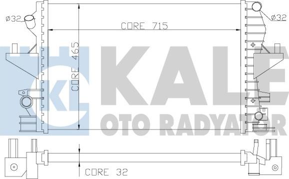 KALE OTO RADYATÖR 354000 - Radiators, Motora dzesēšanas sistēma autodraugiem.lv