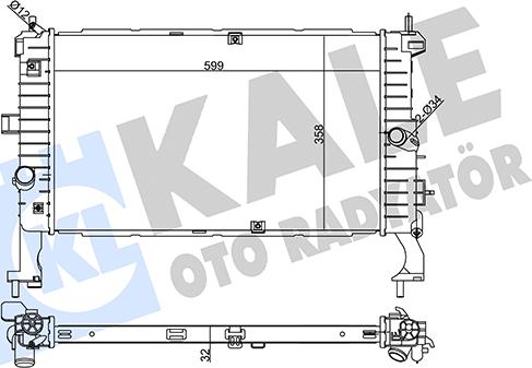 KALE OTO RADYATÖR 354170 - Radiators, Motora dzesēšanas sistēma autodraugiem.lv