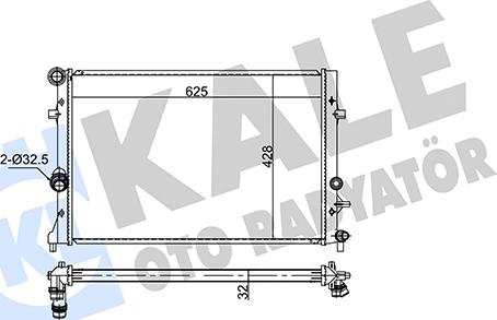 KALE OTO RADYATÖR 354245 - Radiators, Motora dzesēšanas sistēma autodraugiem.lv