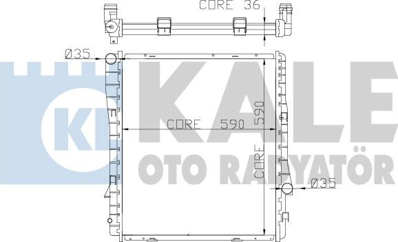 KALE OTO RADYATÖR 354200 - Radiators, Motora dzesēšanas sistēma autodraugiem.lv