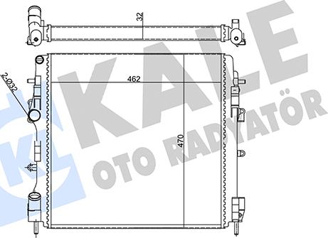 KALE OTO RADYATÖR 355595 - Radiators, Motora dzesēšanas sistēma autodraugiem.lv