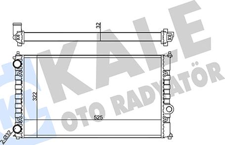 KALE OTO RADYATÖR 355590 - Radiators, Motora dzesēšanas sistēma autodraugiem.lv