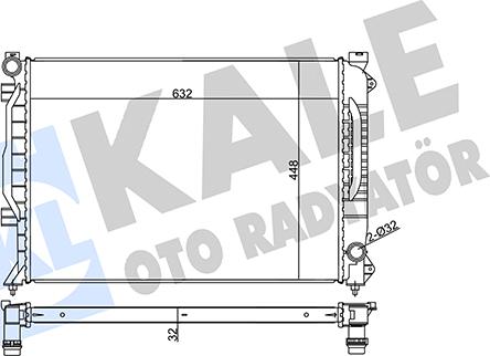 KALE OTO RADYATÖR 355530 - Radiators, Motora dzesēšanas sistēma autodraugiem.lv