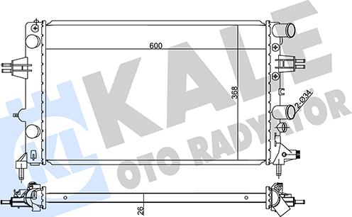 KALE OTO RADYATÖR 355570 - Radiators, Motora dzesēšanas sistēma autodraugiem.lv