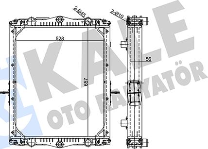 KALE OTO RADYATÖR 355690 - Radiators, Motora dzesēšanas sistēma autodraugiem.lv