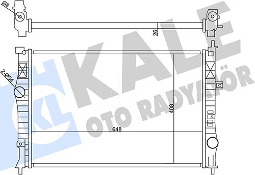 KALE OTO RADYATÖR 355640 - Radiators, Motora dzesēšanas sistēma autodraugiem.lv
