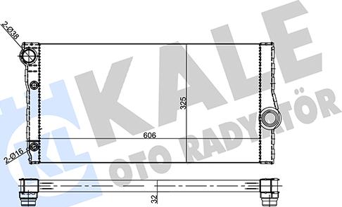 KALE OTO RADYATÖR 355685 - Radiators, Motora dzesēšanas sistēma autodraugiem.lv