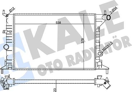 KALE OTO RADYATÖR 355060 - Radiators, Motora dzesēšanas sistēma autodraugiem.lv