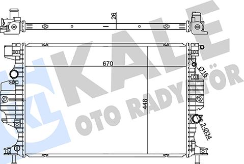 KALE OTO RADYATÖR 355895 - Radiators, Motora dzesēšanas sistēma autodraugiem.lv