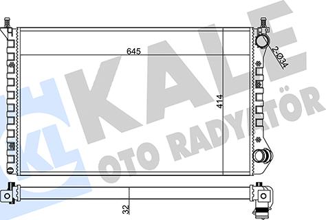 KALE OTO RADYATÖR 355845 - Radiators, Motora dzesēšanas sistēma autodraugiem.lv