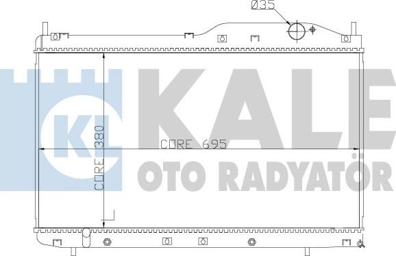 KALE OTO RADYATÖR 355300 - Radiators, Motora dzesēšanas sistēma autodraugiem.lv