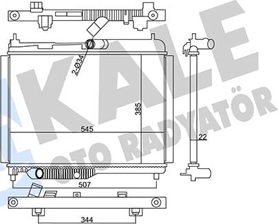 KALE OTO RADYATÖR 355745 - Radiators, Motora dzesēšanas sistēma autodraugiem.lv