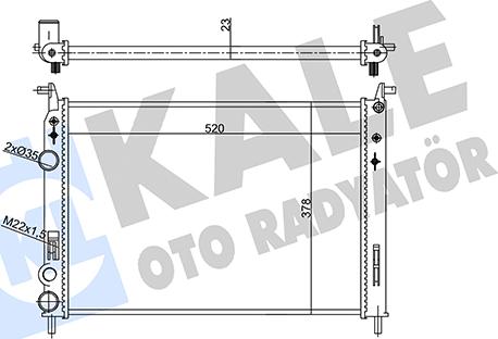 KALE OTO RADYATÖR 356950 - Radiators, Motora dzesēšanas sistēma autodraugiem.lv