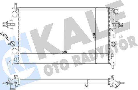 KALE OTO RADYATÖR 356965 - Radiators, Motora dzesēšanas sistēma autodraugiem.lv
