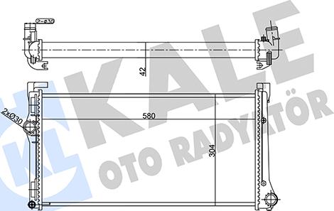 KALE OTO RADYATÖR 356905 - Radiators, Motora dzesēšanas sistēma autodraugiem.lv