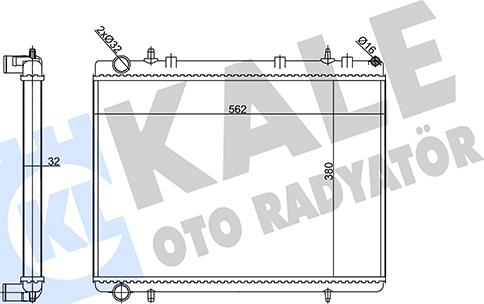 KALE OTO RADYATÖR 356915 - Radiators, Motora dzesēšanas sistēma autodraugiem.lv