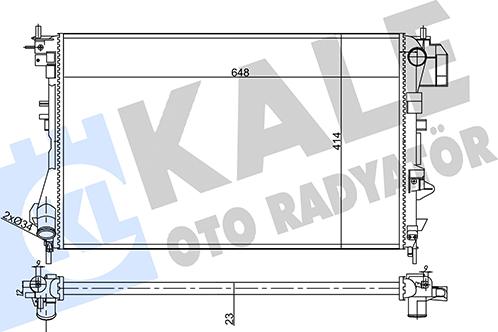 KALE OTO RADYATÖR 356910 - Radiators, Motora dzesēšanas sistēma autodraugiem.lv